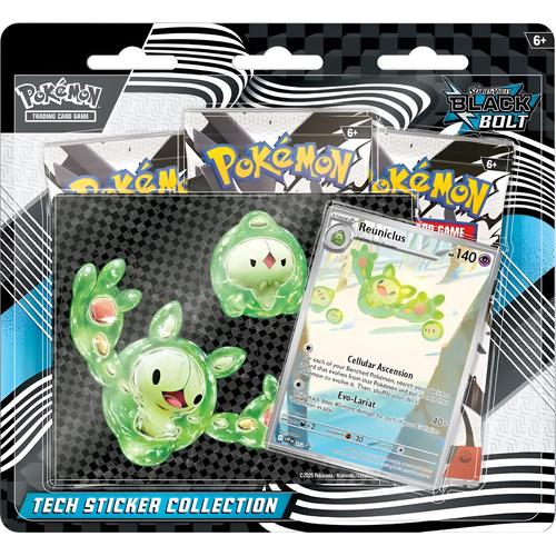 Pokemon TCG: Scarlet & Violet Black Bolt Tech Sticker 3-Pack