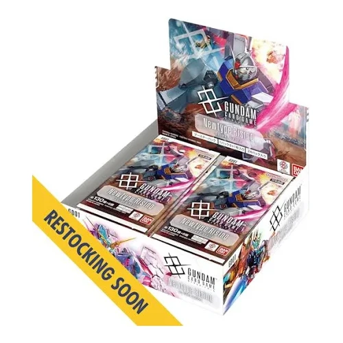 Gundam Card Game Newtype Rising [GD01] Booster Box sealed x1 (Restock incoming eta 22/8/2025-29/8/2025)