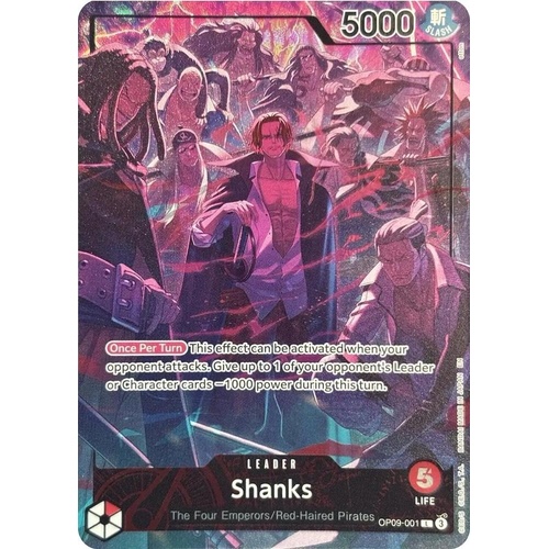 Shanks (English Version 2nd Anniversary Set) - One Piece Promotion Cards (OP-PR) OP09-001