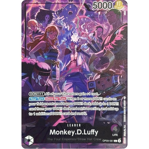 Monkey.D.Luffy (English Version 2nd Anniversary Set) - One Piece Promotion Cards (OP-PR) OP09-061