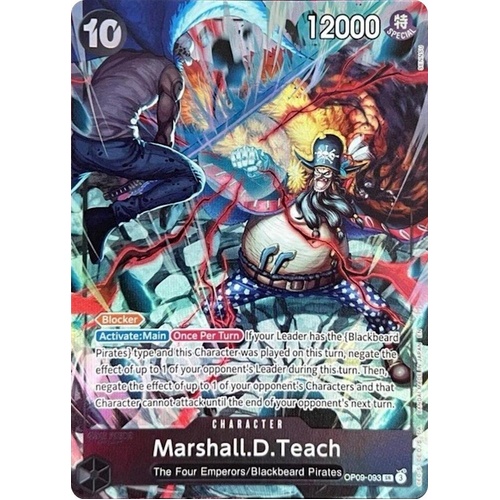 Marshall.D.Teach (093) (English Version 2nd Anniversary Set) - One Piece Promotion Cards (OP-PR)OP09-093