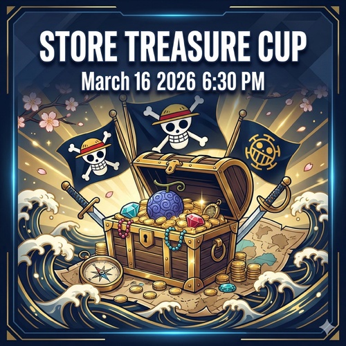 One Piece Card Game Store Treasure Cup 2026 Monday 16th Of March 6:30 PM