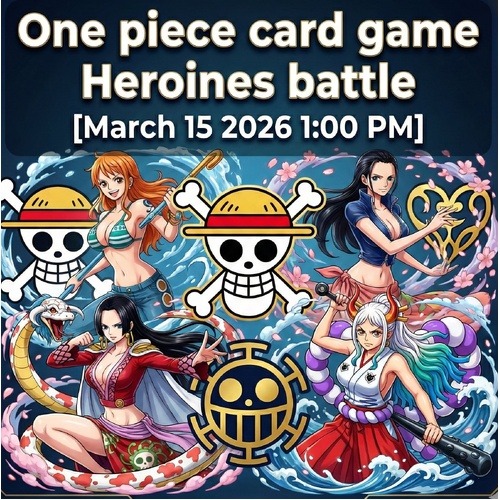 One Piece Card Game Heroines Leader Limited 2026 Sunday 15th Of March 1:30 PM