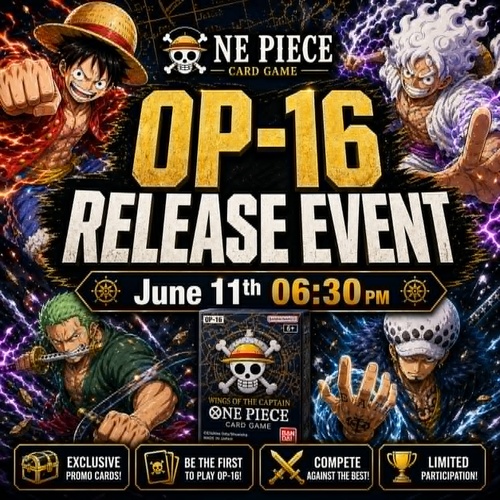 One Piece Card Game [OP16] Sealed Battle  Release Event  Thursday June 11th 2026 6:30 PM
