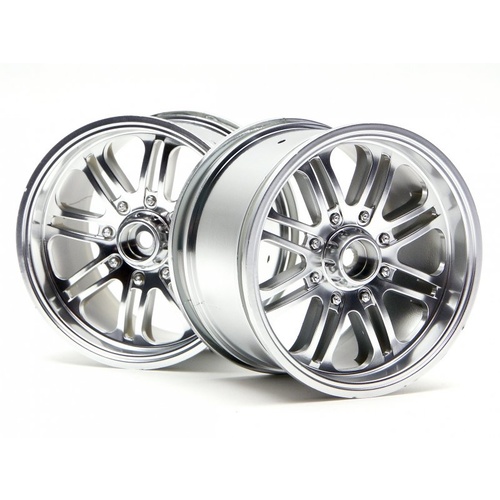 HPI 8 Spoke Wheel Satin Chrome HPI-3138