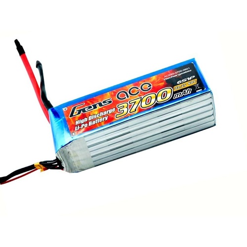 Gensace 3700mah 60C 22.2V Soft Case GA6S-3700-60C