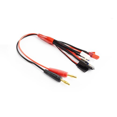TRC-5010 - Charger Adapter 4.0mm to Deans/Futaba/JST/Tamiya/EC3/TRX 16AWG 30cm