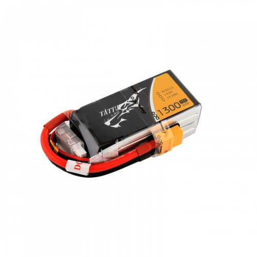 Tattu 1300mAh 75C 11.1V Soft Case Lipo Battery Racing Series TA3S-1300-75C-R