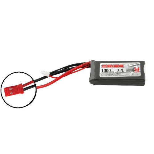 Team Orion LiPo 1000 2S 7.4V 50C JST