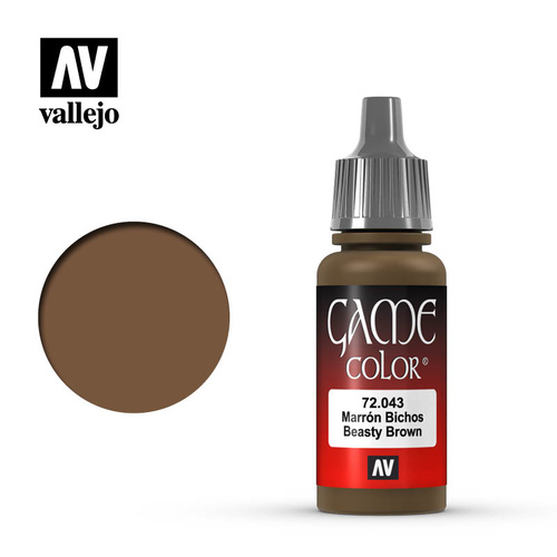 AV72043 - Vallejo Game Colour Beasty Brown 17 ml