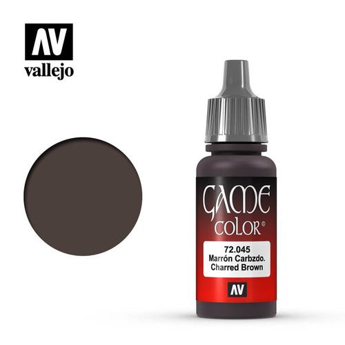 AV72045 - Vallejo Game Colour Charred Brown 17 ml