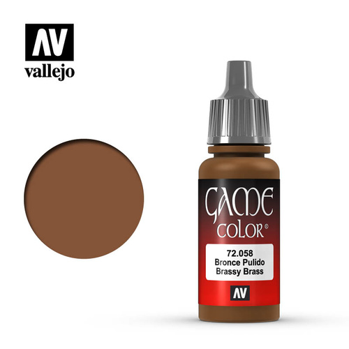 AV72058 - Vallejo Game Colour Brassy Brass 17 ml