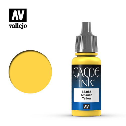 AV72085 - Vallejo Game Ink Colour Yellow Ink 17 ml