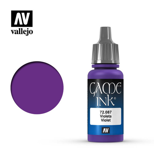 AV72087 - Vallejo Game Ink Colour Violet Ink 17 ml