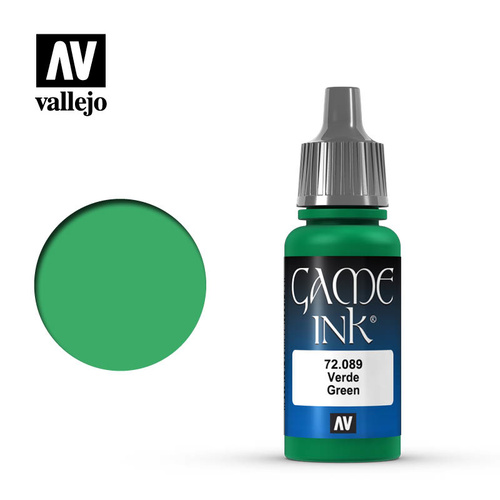 AV72089 - Vallejo Game Ink Colour Green Ink 17 ml