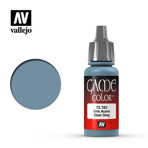 AV72102 - Vallejo Game Colour Steel Grey 17 ml