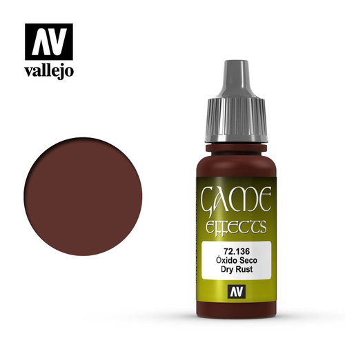 AV72136 - Vallejo Game Colour Effects Dry Rust 17 ml