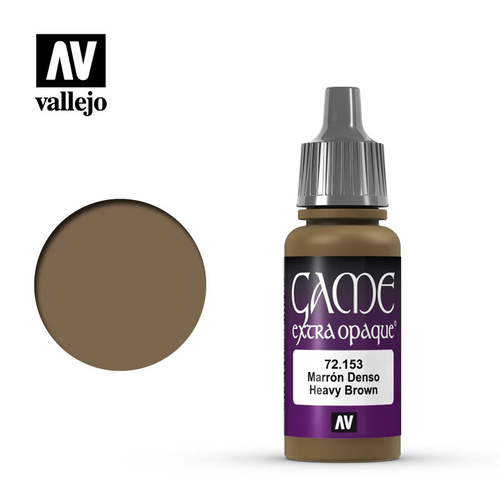AV72153 - Vallejo Game Colour Extra Opaque Heavy Brown 17 ml