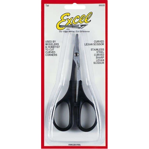 EXL55533 Excel 55533 5 1/2 Lexan Scissors - Curved
