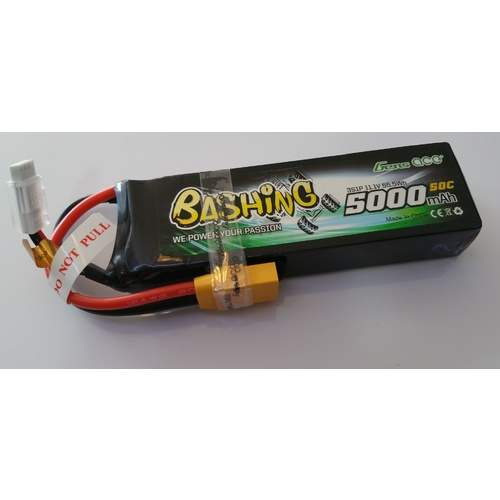 GA3XT-5500-50C-S-B Gens Ace 5500mAh 50C 11.1V Soft Case Lipo Battery (XT-90 Plug) Bashing Series