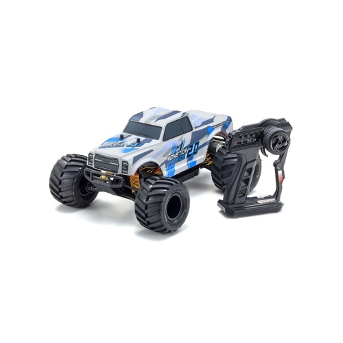 KYO-34404T1	Kyosho 1/10 Electric Brushed 2WD Monster Tracker 2.0 RTR (Blue)