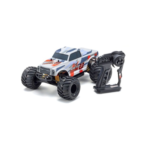 KYO-34404T2	Kyosho 1/10 Electric Brushed 2WD Monster Tracker 2.0 RTR (Red)