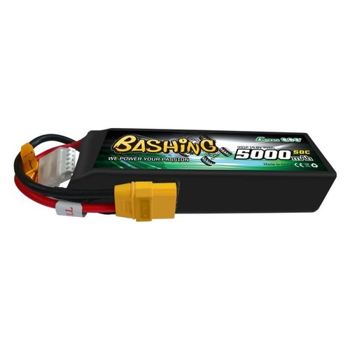 Gens Ace 5000mAh 50C 14.8V Soft Case Lipo Battery (XT-90 Plug) Bashing Series GA4XT-5000-50C-S-B