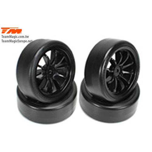 10-Spoke Mounted Tyre black E4D TM503333BK