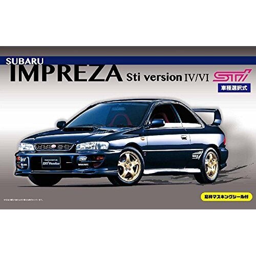 FUJIMI SUBARU IMPREZA STI VER IV/VI W/WINDOW FRAME MASKING SEAL (ID-99) PLASTIC MODEL KIT FUJ03939