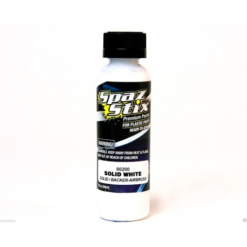 Solid White/Glow Backer Airbrush Paint 2oz SZX00200