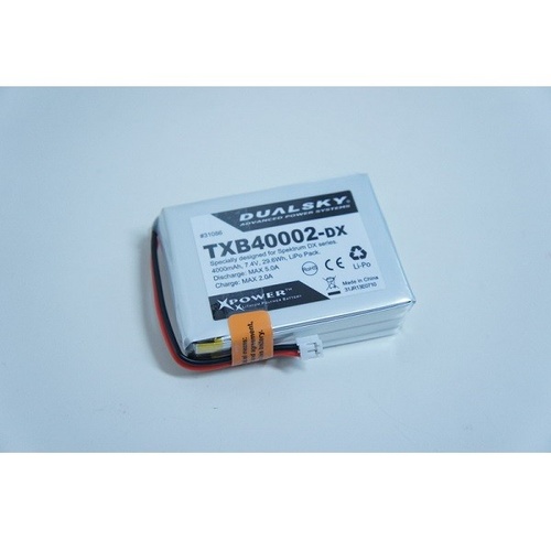DSBXP40002-DX - Dualsky 4000mAh 2S Transmitter LiPo DX8/DX9