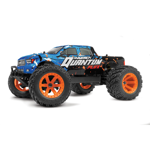 Maverick MV150200 Quantum MT 1/10 4WD Flux Brushless Electric Monster Truck (Blue/Orange) MV150200