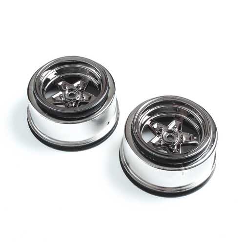 Losi Black Chrome Rear Wheel, 2pcs, 22S Drag LOS43050