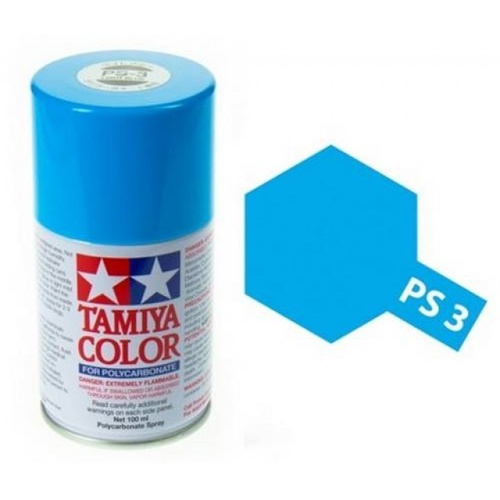 Tamiya Color For Polycarbonate: Light Blue PS-3 T86003