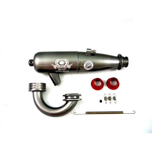 1/8 Tuned Pipe w/h Manifold-EFRA 2103 (Hard Coated - Gun Metal) PI-2072-0B