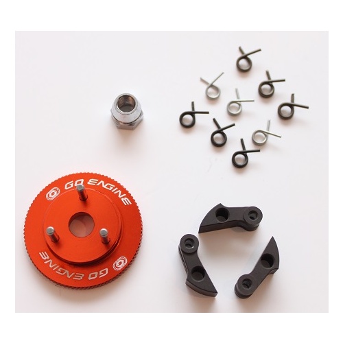 38mm Flywheel [GO-1704A-P3] + Ver.2 Clutch Shoes (3pcs) [GO-C013A‐02] Plus Springs 9pcs (3pcs x 0.9  GO‐1704B3