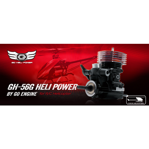 GH-56G Heli Power + CICA (Combo Pack) Engine + Tuned Pipe GH-56C