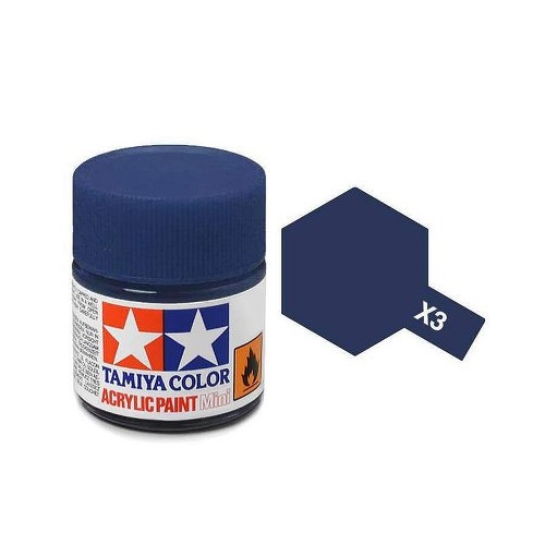 Tamiya Mini Acrylic X-3 Royal Blue - 10ml Bottle T81503