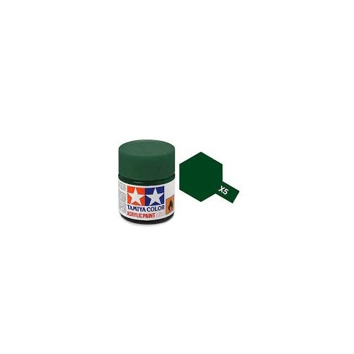 Tamiya Mini Acrylic X-5 Green - 10ml Bottle T81505