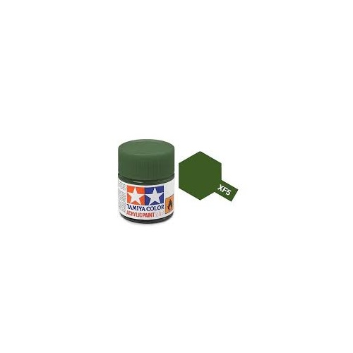Tamiya Mini Acrylic XF-5 Flat Green - 10ml Bottle T81705