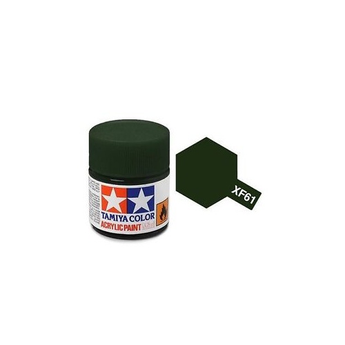Tamiya Mini Acrylic XF-61 Dark Green - 10ml Bottle T81761