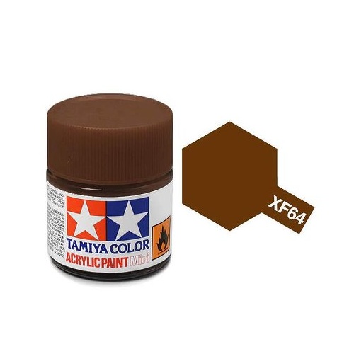 Tamiya Mini Acrylic XF-64 Red Brown - 10ml Bottle T81764