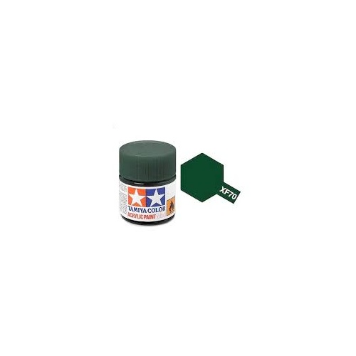 Tamiya Mini Acrylic XF-70 Dark Green2 - 10ml Bottle T81770