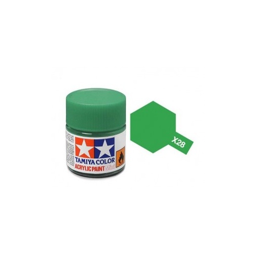 Tamiya Mini Acrylic X-28 Park Green - 10ml Bottle T81528