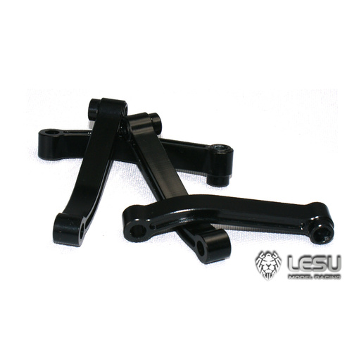 X-8814 - Lesu 1/14 Trailer Axle Linkage Black Metal