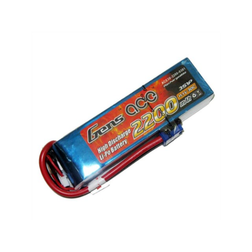 GA3S-2200-30C-SE	GENS ACE 2200MAH 30C 11.1V SOFT CASE LIPO BATTERY (EC3 PLUG)